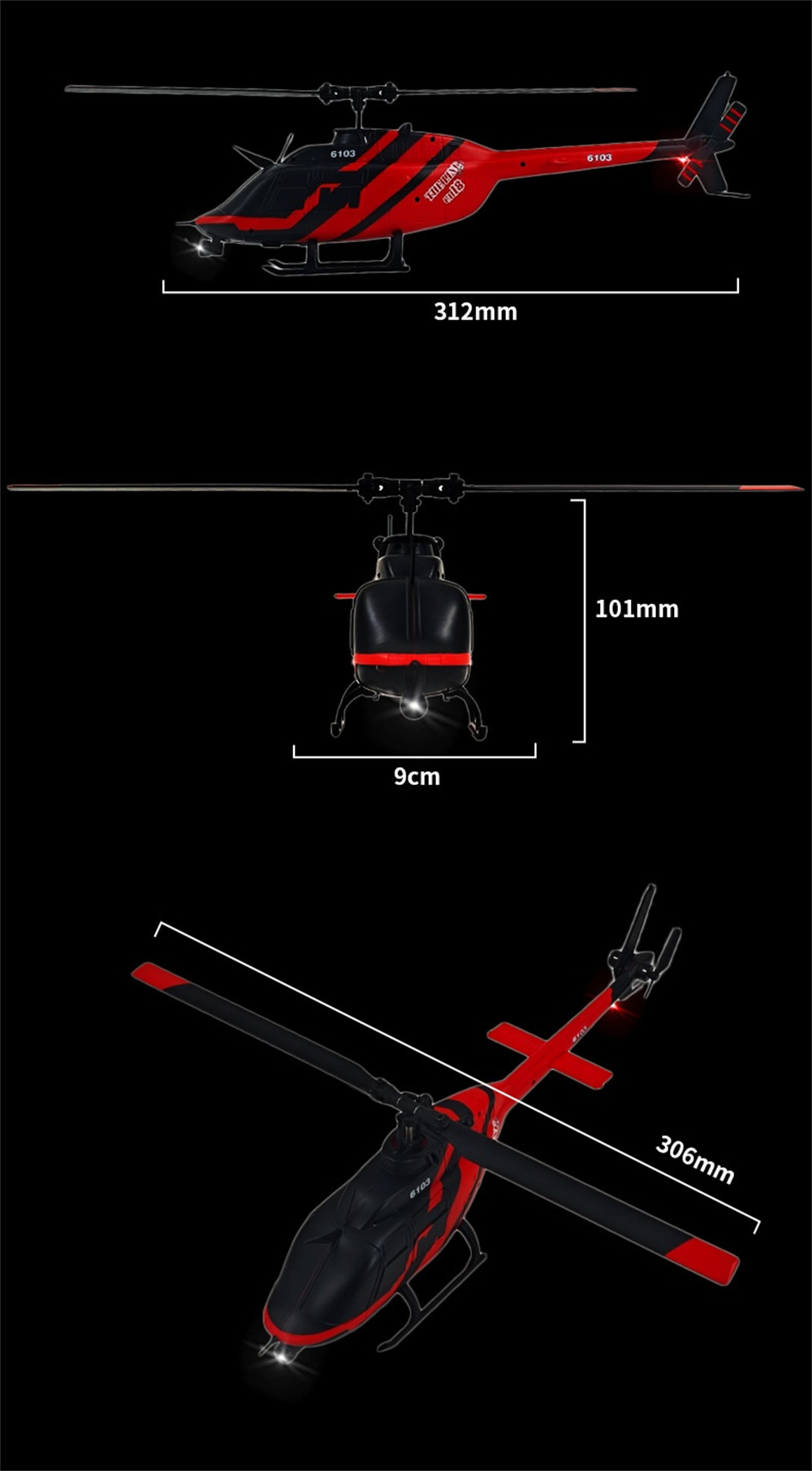 THELINK--RC-ERA-C138-Bell-206-24G-6CH-6-Achsen-Gyroskop-133-Maszligstab-Houmlhenhalte-flugfreies-RC--2023263-14